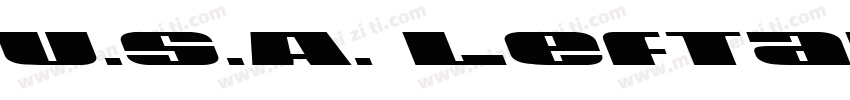 U.S.A. Leftalic字体转换